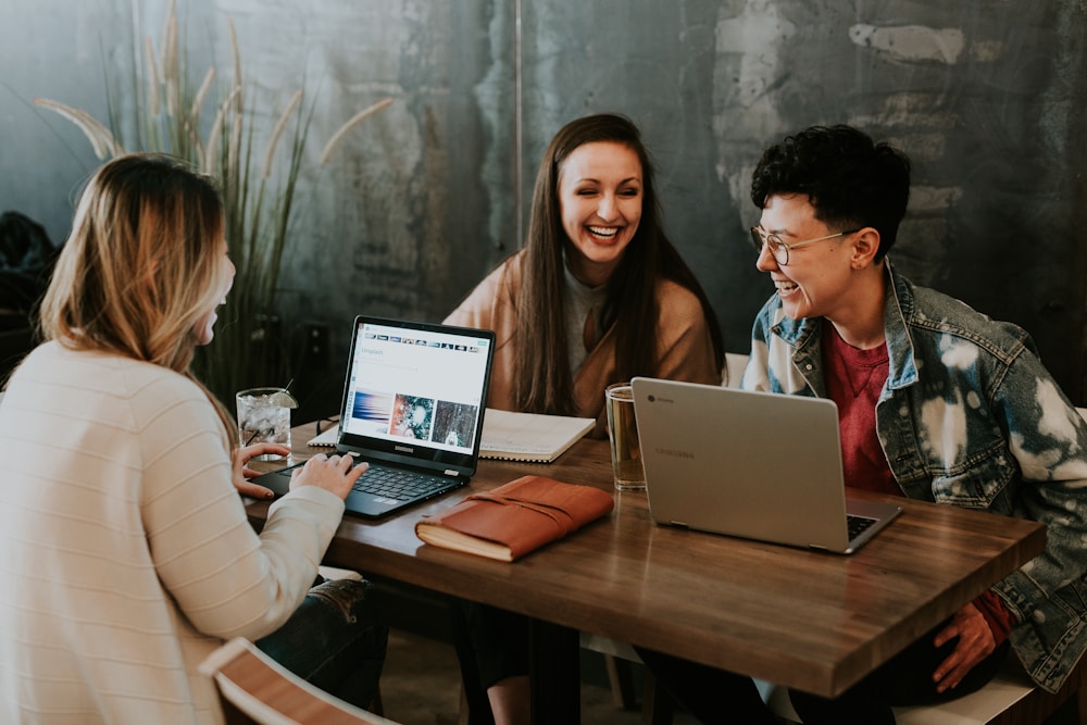 LGBTQ+ community members connecting